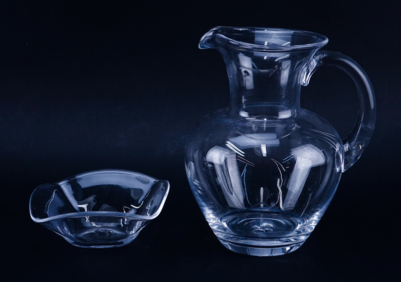 Four (4) Simon Pearce Glass Tablewares