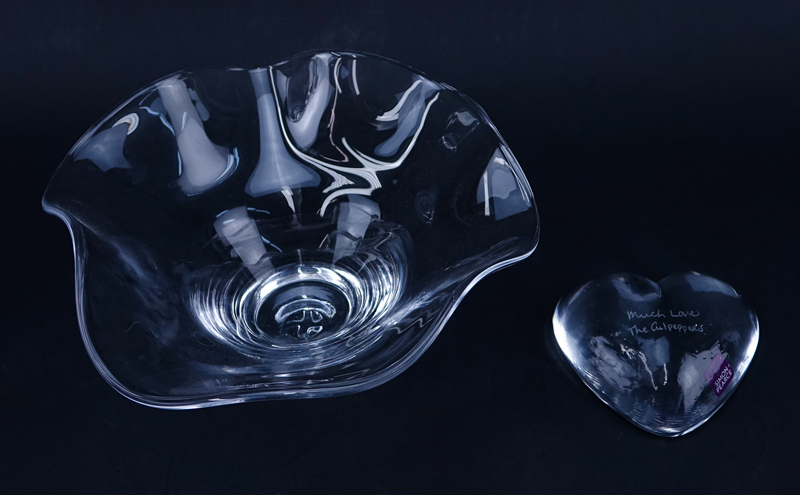 Four (4) Simon Pearce Glass Tablewares