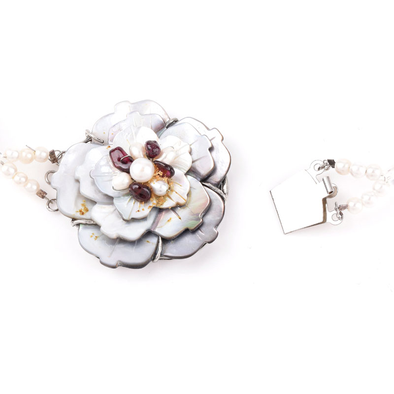 Two (2) Costume Jewelry Stone Bead Necklaces