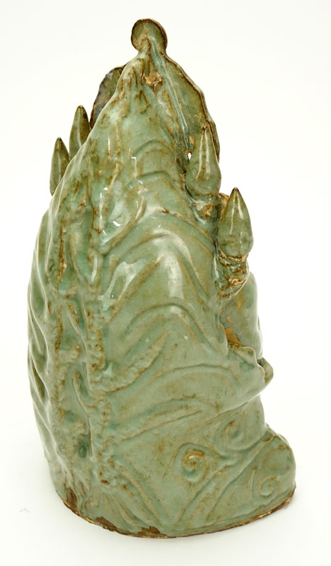 Southeast Asian Celadon Glazed Pottery Grotto Group