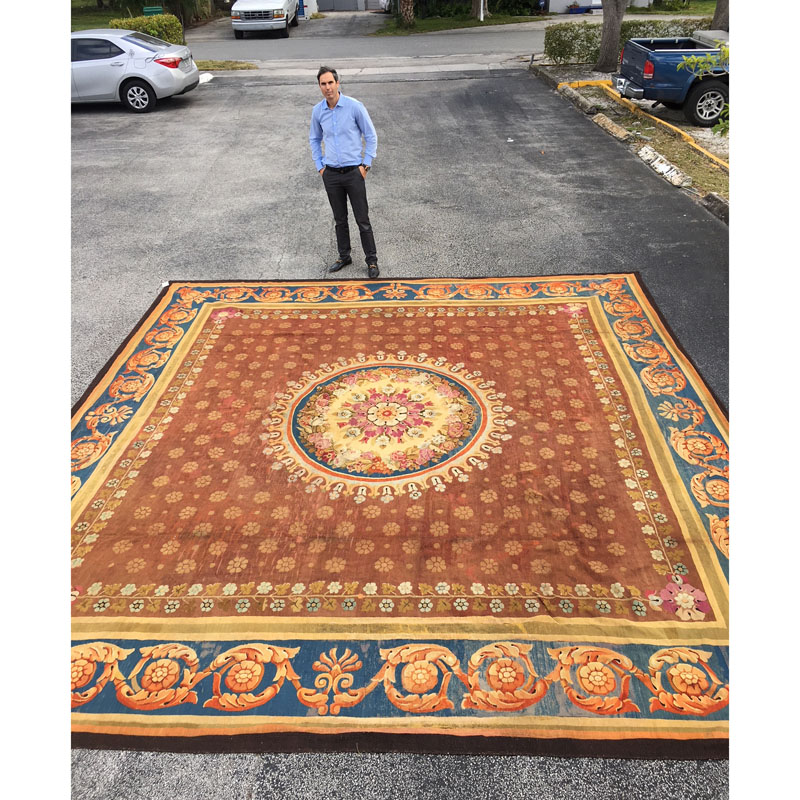 Large 19th Century French Aubusson Carpet