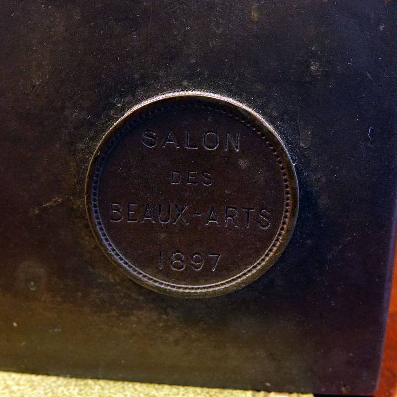 After: Emile Louis Picault, French (1833 - 1915) "Virtutes Civicae" Bronze Sculpture, Signed and Inscribed, A "Salon Des Beaux-Arts, 1897" foundry mark lower