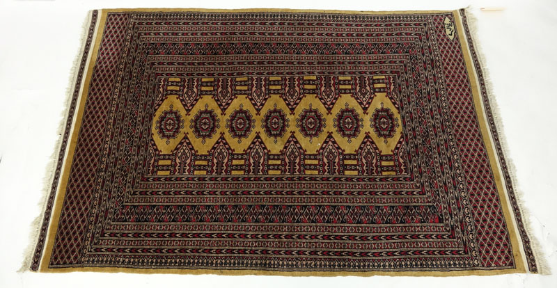 Semi Antique Bokhara oriental Rug.