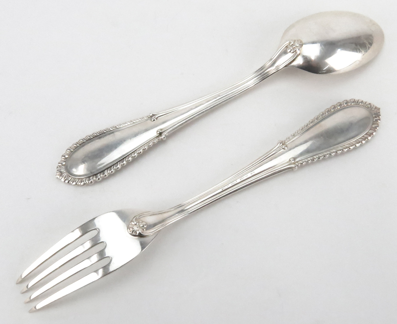 Buccellati "Villa D’Este" Sterling Silver Salad Set