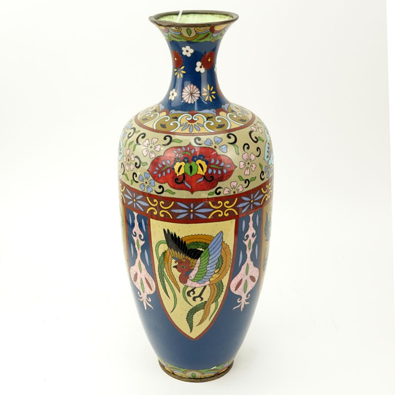 Antique Japanese Cloisonné Vase.