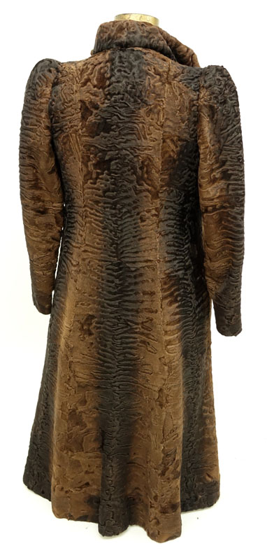 Fine Vintage Swakara Astrakhan Lamb Full Length Coat