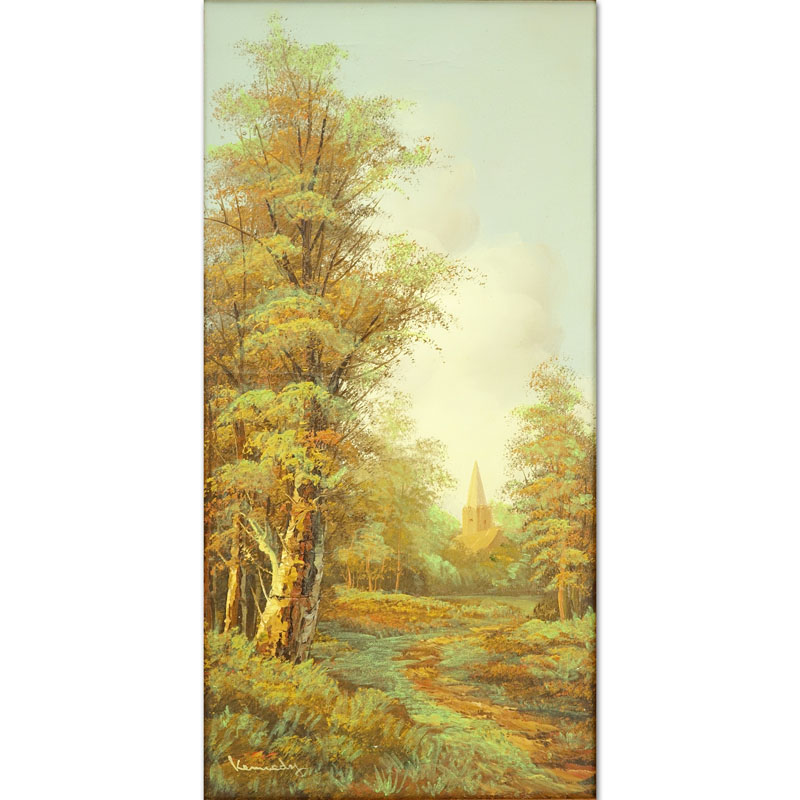 Kennedy (20th Century) Oil on Canvas of a Old Trail
