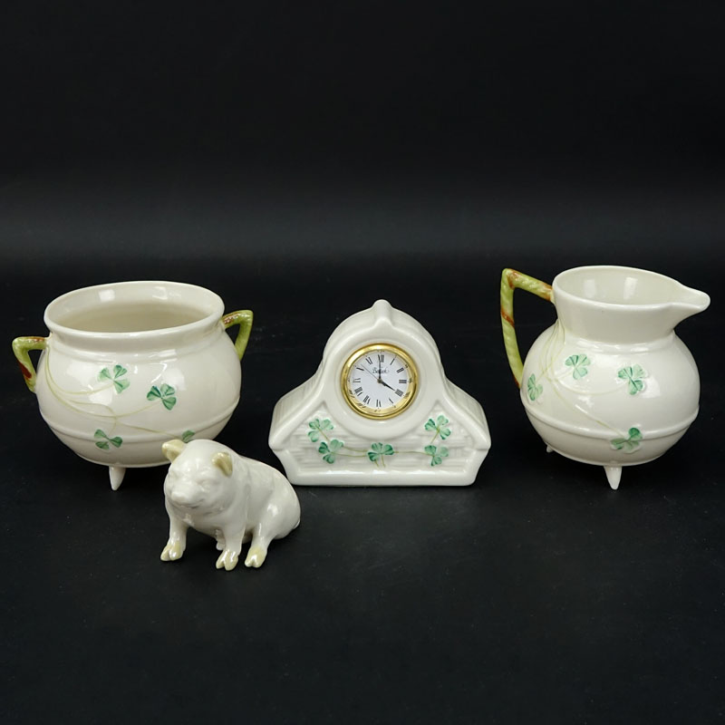 Lot of Three (3) Belleek Porcelain items.