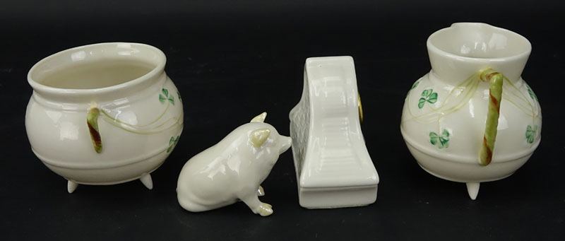 Lot of Three (3) Belleek Porcelain items.