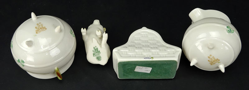 Lot of Three (3) Belleek Porcelain items.