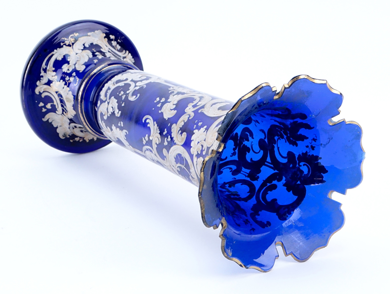 Antique Cobalt Blue Glass Vase