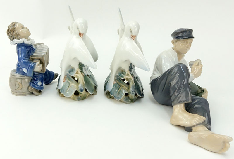 Collection of Four (4) Royal Copenhagen Figurines