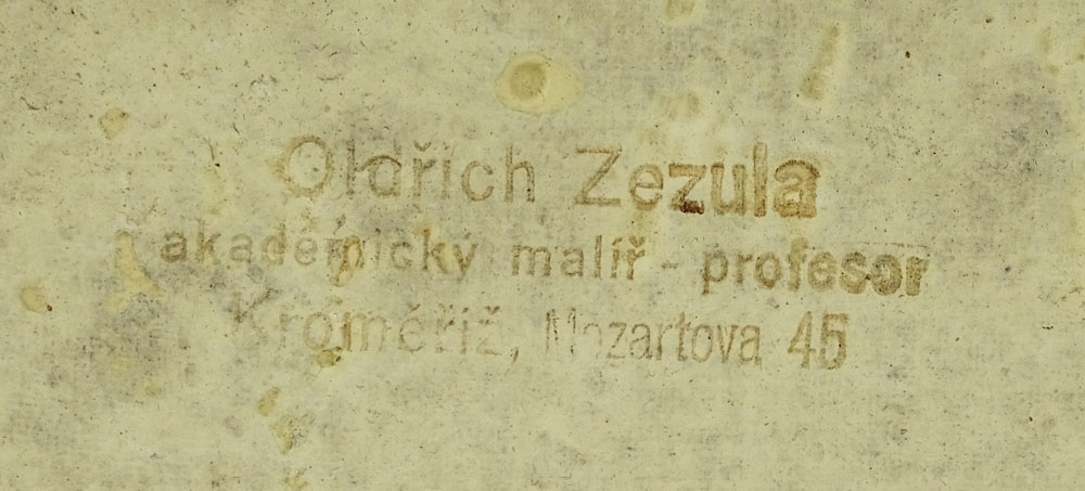 Oldrich Zezula, Czechoslovakian (1911 - 1975)