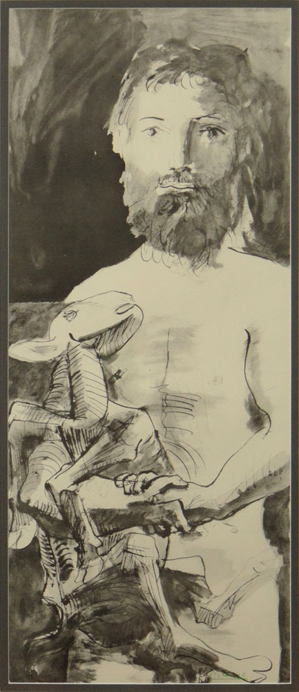 Pablo Picasso, Spanish (1881-1973) "Man with Lamb" 