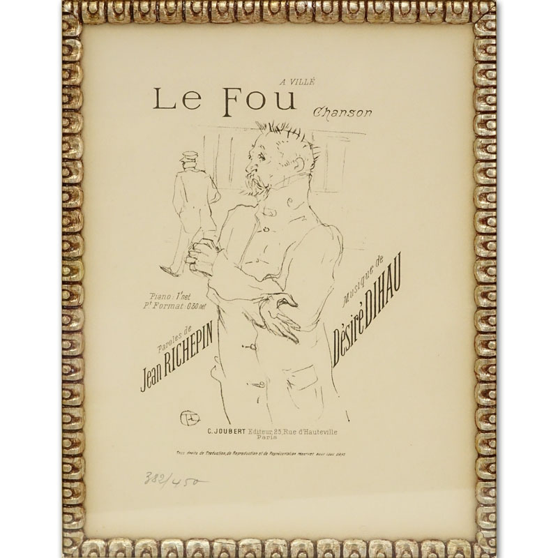 After: Henri De Toulouse Lautrec, French (1864-1901)