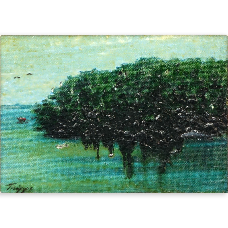 20th Century Oil on Board, Landscape Scene