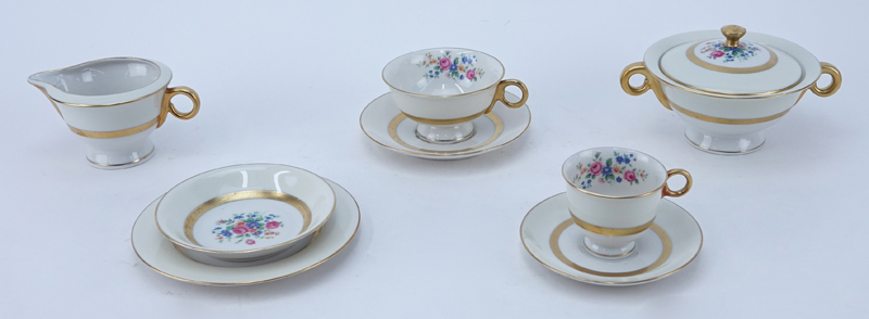 Seventy Three (73) Piece Theodore Haviland New York "Gainsborough" Porcelain Dinner Service