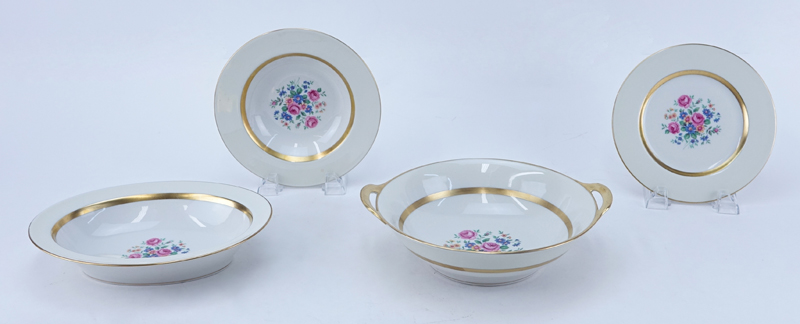 Seventy Three (73) Piece Theodore Haviland New York "Gainsborough" Porcelain Dinner Service