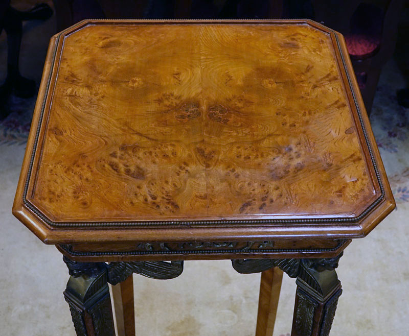 20th Century Empire Style Bronze Mounted Pedestal