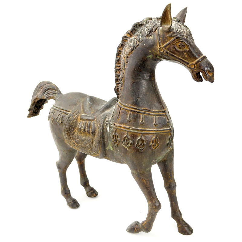 Vintage Spelter Roman Horse Figurine