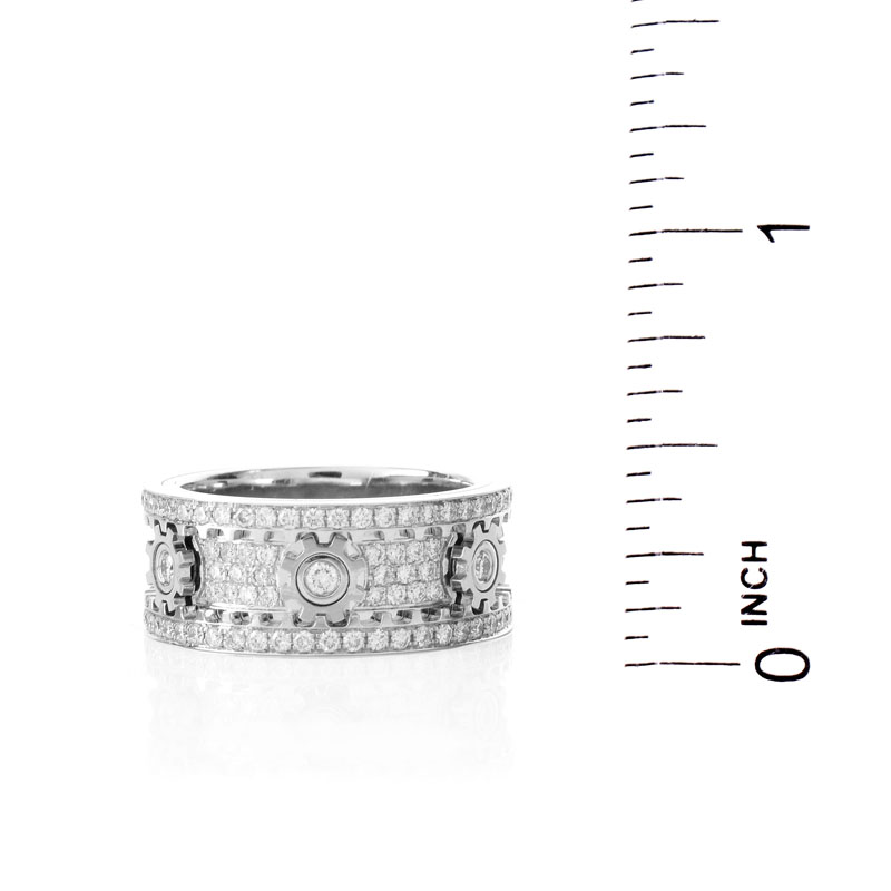 1.42 Carat Round Brilliant Cut Diamond and 18 Karat White Gold Ring