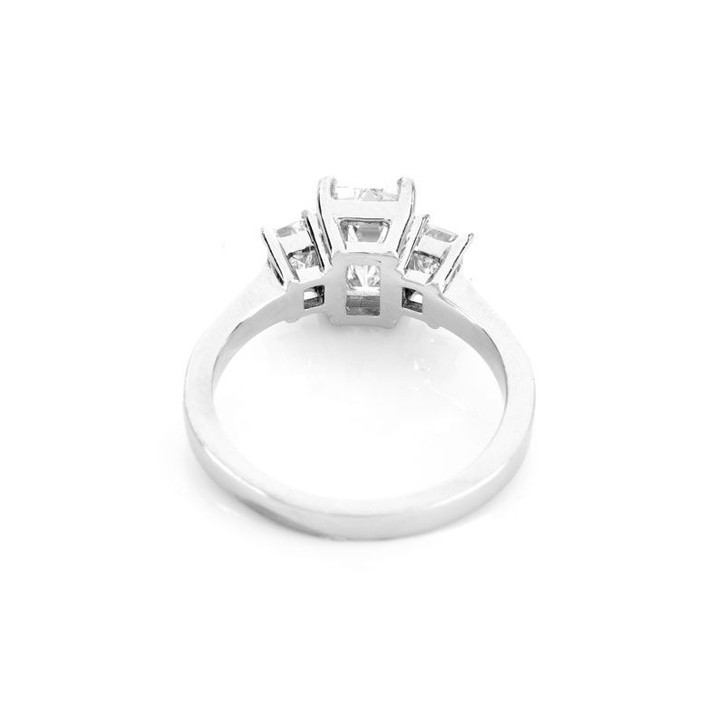 Approx. 2.33 Carat TW  Diamond and Platinum Engagement Ring