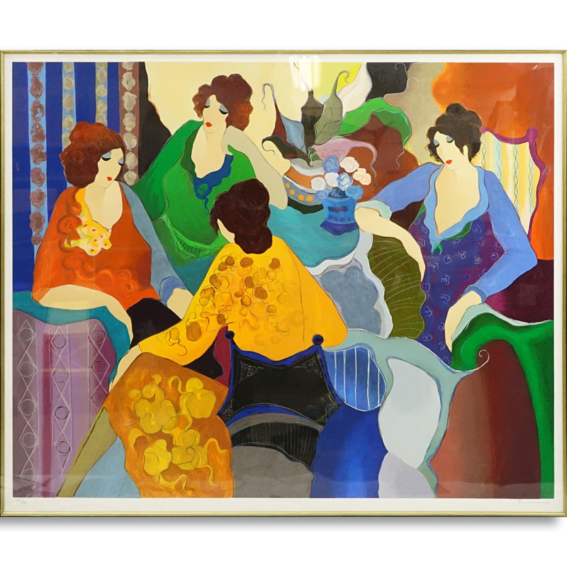 Itzchak Tarkay, Israeli (1935-2012) Serigraph "Four Women". 