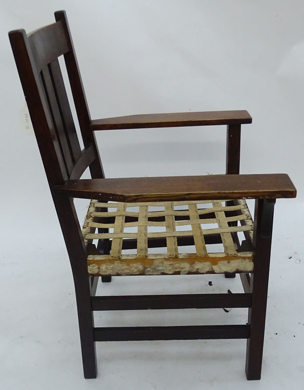 Early to Mid 20th Century L. & J.G. Stickley Style Armchair.