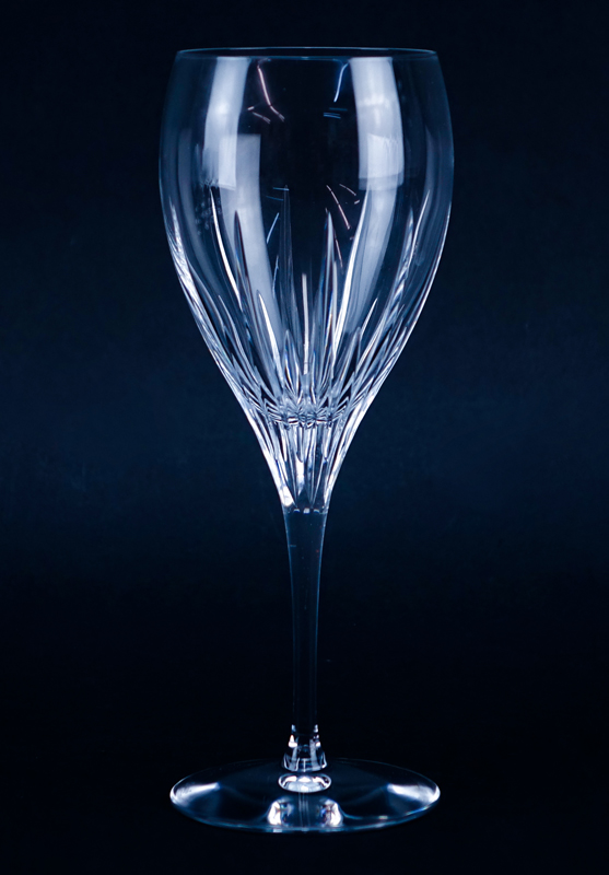 Eleven (11) Christofle "Iriana" Crystal Stemware.