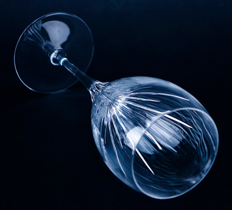Eleven (11) Christofle "Iriana" Crystal Stemware.