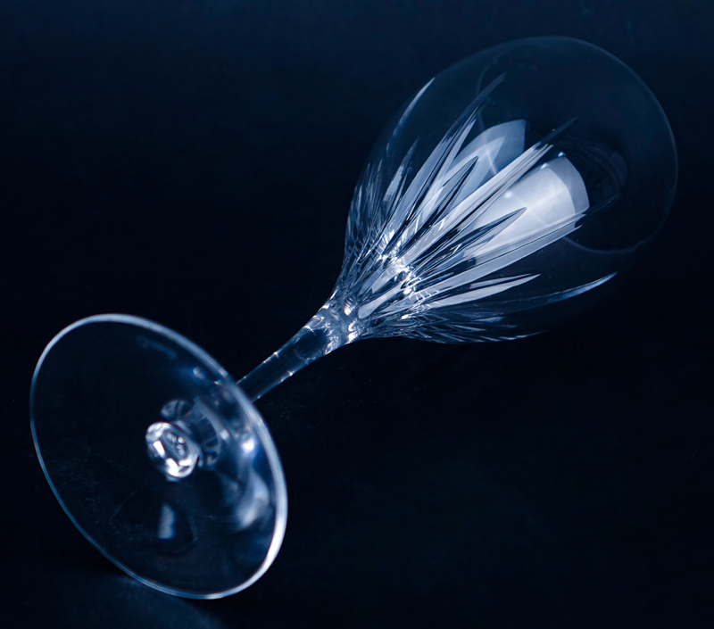Eleven (11) Christofle "Iriana" Crystal Stemware.