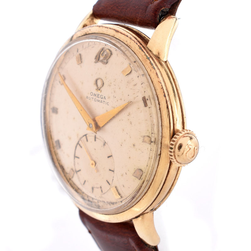 Man's Vintage Omega Automatic Movement Watch with Leather Strap.