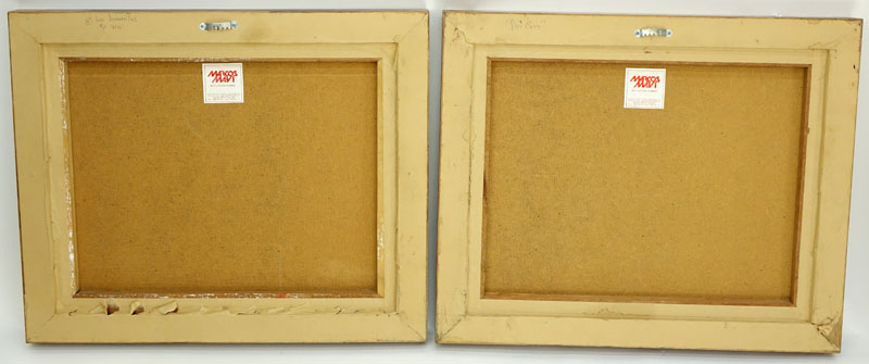 Pair of Oil on Masonite Paintings, "Las Hermanitas" and "Dos Euas".