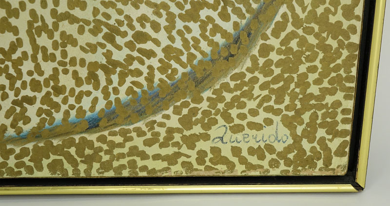 Zita Querido, American / Austrian (born 1917) Oil on Canvas "Joy of Life" Signed Lower Right. Inscribed en verso.
