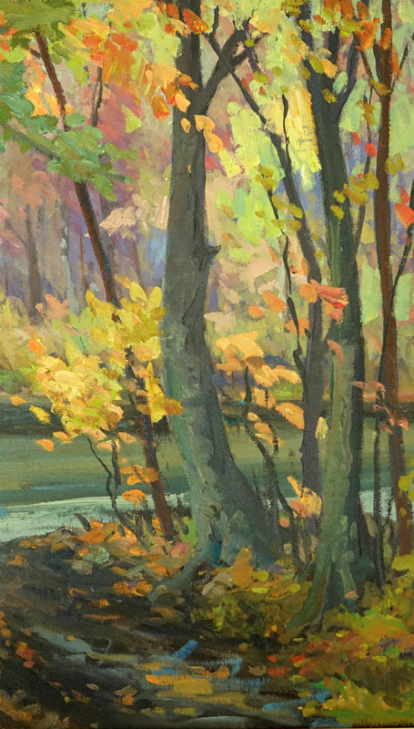 William A. Drake, Canadian  (1891 - 1964) Oil on Masonite, Landscape Scene, Signed W.A. Drake.