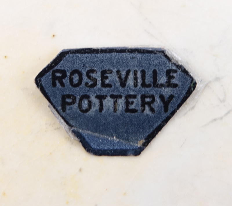 Three (3) Roseville Pottery Tableware. Includes: cornucopia 222-8, handle vase, and handled bowl.