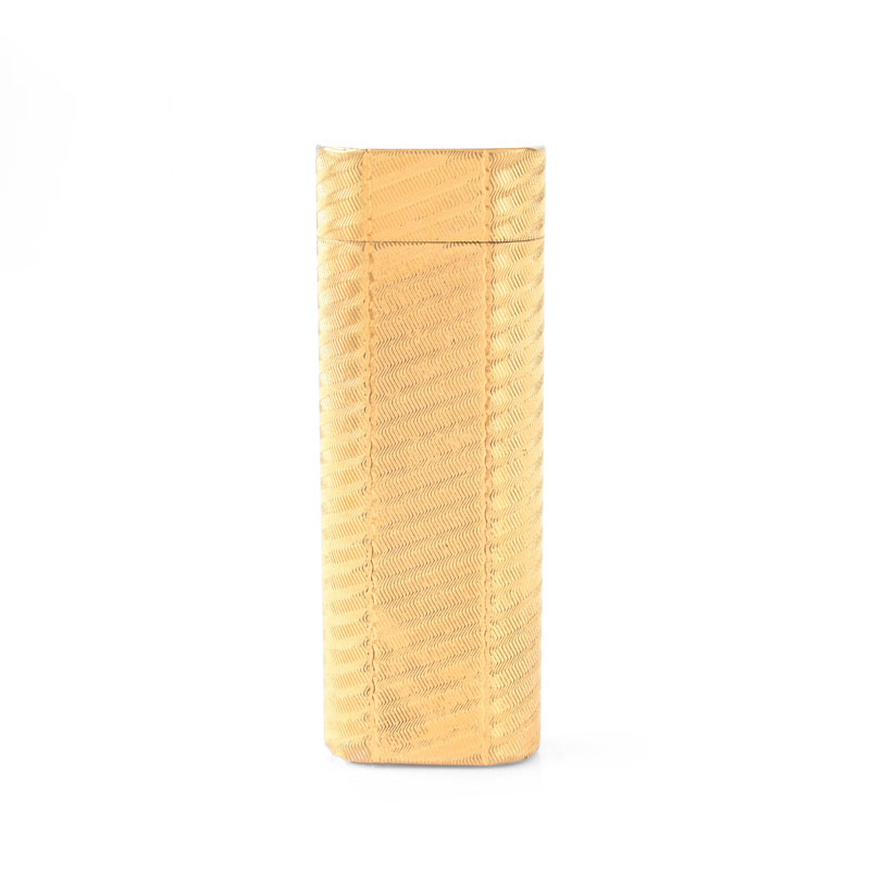 Vintage Cartier Gold Plated Butane Lighter. Signed. Normal surface wear.