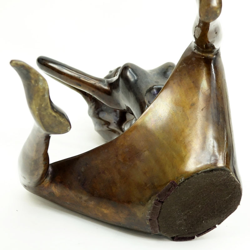 Hattakitkosol Somchai, Thai (1934 - 2000) Bronze sculpture, Seated Nude Woman.