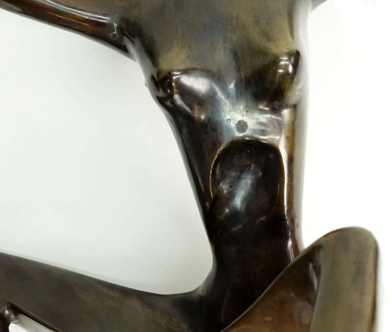 Hattakitkosol Somchai, Thai (1934 - 2000) Bronze sculpture, Seated Nude Woman.