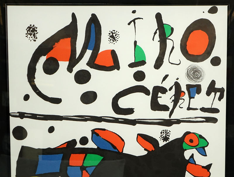 After: Joan Miro, Spanish  (1893 - 1983) "Ceret" Print.