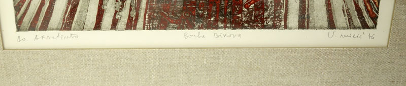 Set of Four (4) Modern Lithographs, Artist Signed and Titled in Pencil. 