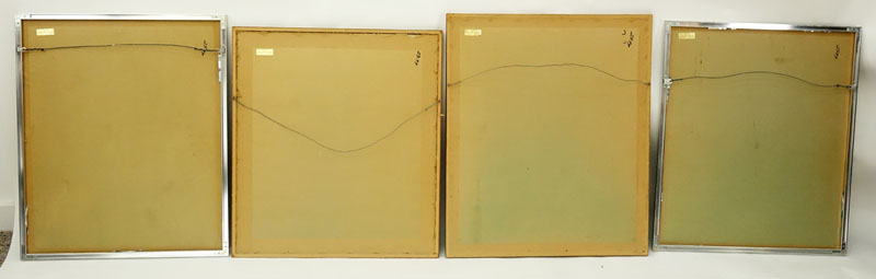 Set of Four (4) Modern Lithographs, Artist Signed and Titled in Pencil. 