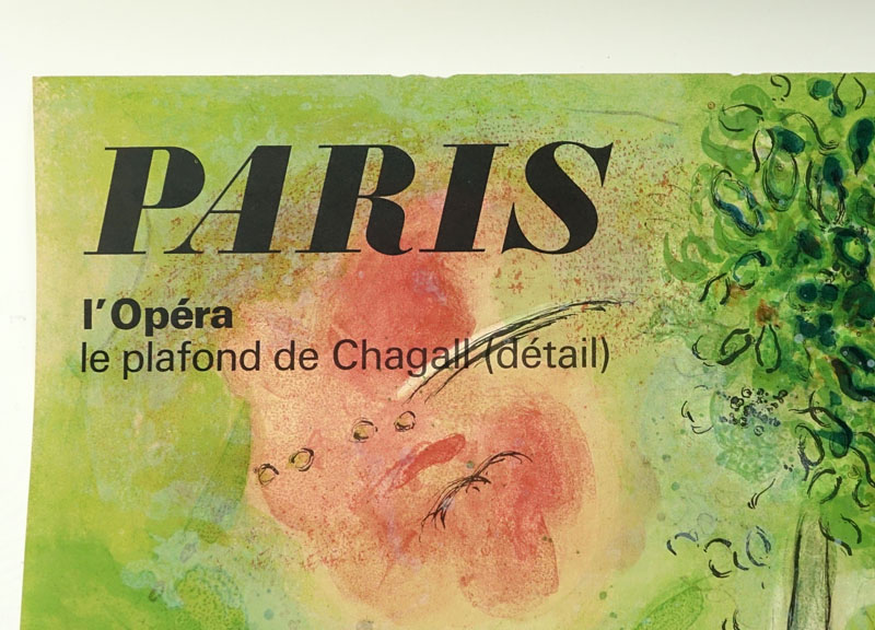 After: Marc Chagall, French/Russian (1887 - 1985) "Paris, L'Opera-Romeo et Juliette" Poster. CH. Sorlier Grav. 