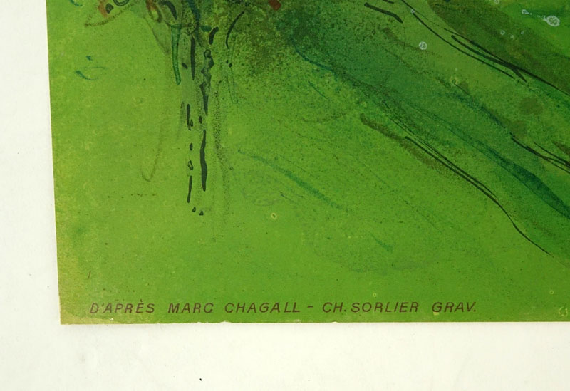 After: Marc Chagall, French/Russian (1887 - 1985) "Paris, L'Opera-Romeo et Juliette" Poster. CH. Sorlier Grav. 