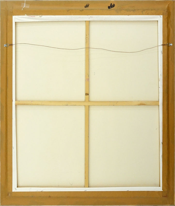 Roxene Sloate (20th Century) Oil on Canvas "Reflections II", Unsigned. 