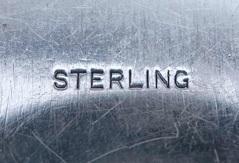 Pair Brand-Chatillon Sterling Silver Oval Serving Bowls. Decorated with Vitruvian scroll rim, monogram in cartouche.