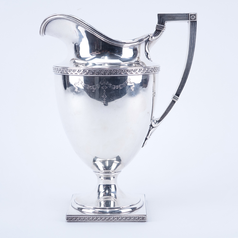 Edwardian Style Brand-Chatillon Sterling Silver Water Pitcher.