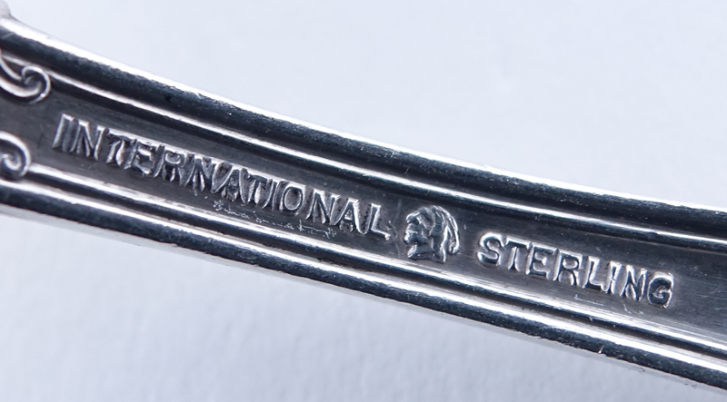 One Hundred Twenty One (121) Pieces International Richelieu Sterling Silver Flatware Set.