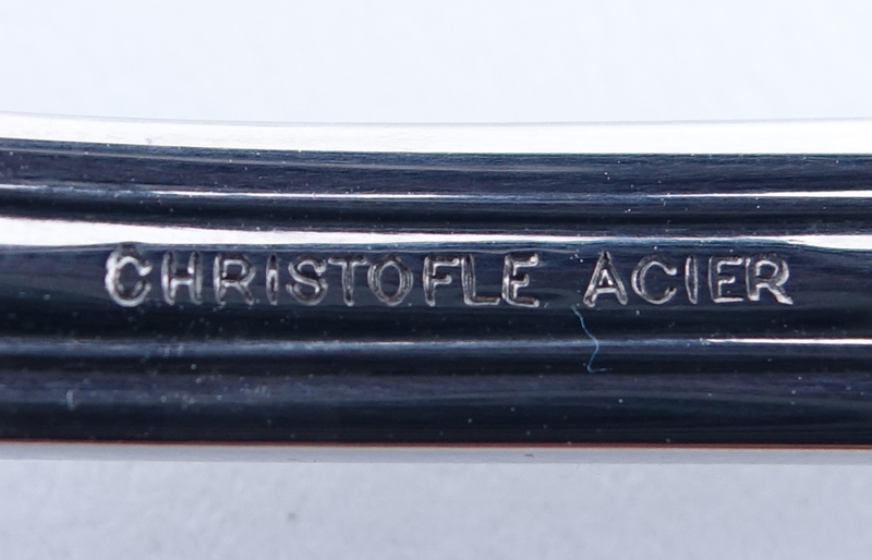 Sixty (60) Pieces Christofle Albi Acier Stainless Steel Flatware.