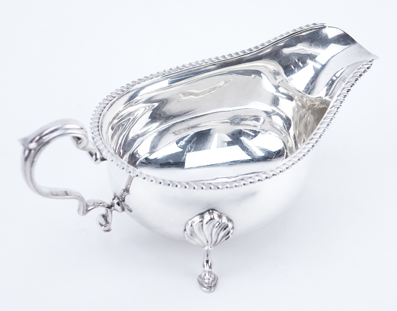 Tiffany & Co. Georgian Style English Sterling Silver Sauce Boat.